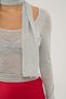 Essential Gray Blouse with Gathered Chest Detail - 7