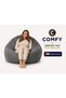 COMFY CLASSIC ADULT XL VELVET BEAN BAG CHARCOAL GREY