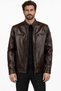 Tan Leather Men's Leather Coat