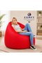 Comfy Large Style PVC Bean Bag Red 80x60cm
