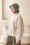 Winter Inner Lined Hijab Bucket Hat,B-103O - 2