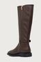 Women's Brand Logo Brown Boots & Booties Suitable for Daily Use - 3