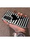 Samsung Galaxy S25 Plus Compatible Striped Black Case, Shockproof Silicone, Stylish