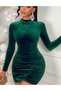 Rochie scurta, Verde - 2
