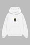 Basquiat King Alphonso White Oversize Hoodie - 2