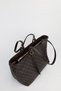 Women's Monogram Brown Leather Adjustable Gold Vintage Belt Buckle Large Size Hand and Shoulder Bag Leo - 5