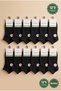 Premium 12-Pack Men's Bamboo Bootie Socks - Seamless Toe Comfortable Daily Socks - 4