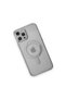 Apple iPhone 12 Pro Case Magneticsafe Laser Silicone - Silver - 4