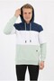 Men's Three-Thread Ribbed Hooded Casual Sweatshirt with Kangaroo Pocket - 3