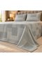 Turkish Style King Size Flat Bedsheet Set, 3 Pieces, 260 x 240 cm, 1 Flat Sheet and 2 Pillowcases (Silver Grey) - 4