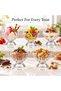 140ml Transparent Glass Dessert Bowls, Set of 6 - 5