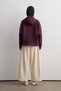Soft Scuba Zippered Cardigan Plum - 6