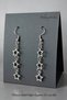 Silver Color Triple Star Dangle Earrings - Y2K Starry Earrings with Steel Hooks - 2