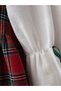 New Year's Spirit: 2-Piece Plaid Gilet Set with Graceful Lace Collar - 5