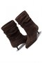 Women's Brown Suede Gathered Pointed Toe 4.5 cm Cat Heel Boots - 3
