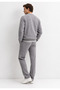 Men's 3 Thread Raised Gray Tracksuit Set - 2