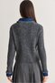 Women's Anthracite Denim Detailed Pocketed Buttoned Polo Collar Knitwear Cardigan Th261095 60286724 - 8