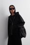 Soft Scuba Zippered Cardigan Black - 3