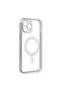 Apple iPhone 12 Pro Case Magneticsafe Laser Silicone - Silver - 2