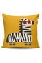4-Piece Combination Double-Sided Zebra and Geometric Patterned Decorative Digital Printed Throw Pillow Cover - 2