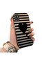 Samsung Galaxy A31 Compatible Striped Black Case, Shockproof Silicone, Stylish - 2