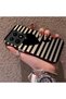 Mi 15t Compatible Striped Black Case, Shockproof Silicone, Stylish