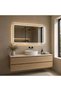 Rectangular LED Mirror 110×80 cm, Front + Back Lighting, Defogging, 3 Light Modes, Touch - 6