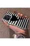 Redmi Note 14 4g Compatible Striped Black Case, Shockproof Silicone, Stylish