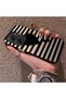 Poco X7 Pro Compatible Striped Black Case, Shockproof Silicone, Stylish