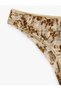 Floral Patterned Tulle Brazilian Panties - 3
