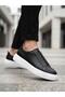 Ba0581 Men's Sneaker Daily Casual Sports Shoes Black White Sole - 4
