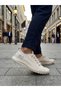 Ba0248 Cream Flexible Lace-Up Ultra Light Breathable Sneaker Shoes - 6