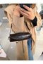 Minimal Baguette Zippered Hand and Shoulder Bag - 3