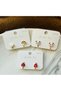 Economy pack non-pierced earrings - ladybug, rainbow, panda design clip-on earrings (3 pairs)