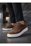 Ba0581 Men's Sneaker Daily Casual Sports Shoes Brown White Sole