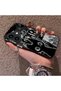 iPhone 16 Compatible Graffiti Style Black Cat Printed Case, Long-Lasting, Cool