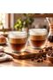 250ml ETO Double Wall Borosilicate Glass Cups, Set of 2, Clear - 2