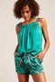 Solid Ruffled Spaghetti Strap Top - 2