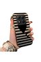 Poco X7 Compatible Striped Black Case, Shockproof Silicone, Stylish - 2