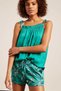 Solid Ruffled Spaghetti Strap Top - 4