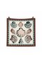 Seashell Patterned Brown Satin Scarf 50X50 cm – Silky Textured Stylish Women's Neck and Bag Scarf - 2