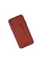 غطاء حامل من الجلد لـ Apple iPhone XS Max - فوشيا - 3