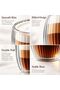 250ml ETO Double Wall Borosilicate Glass Cups, Set of 2, Clear - 4