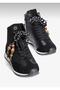 Parachute and Leather Detailed Boots with Buckle and Lace-Up Accessories. - 3