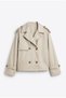 Roba Detailed Short Trench Coat 001 - Stone - 5