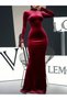 Rochie maxi, roșu - 3