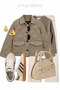 Vanilla Beige Gold Accessory and Eyelet Detail Women's Hand-Shoulder Bag Ref.672466 - 6
