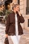 Women's Trench Coat with Lace Detail at the Hem - 3