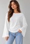Women's Modal Side Gathered Spanish Sleeve Blouse