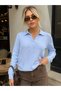 Women's Polo Collar Openwork Knitwear Sweater 12544 - 3